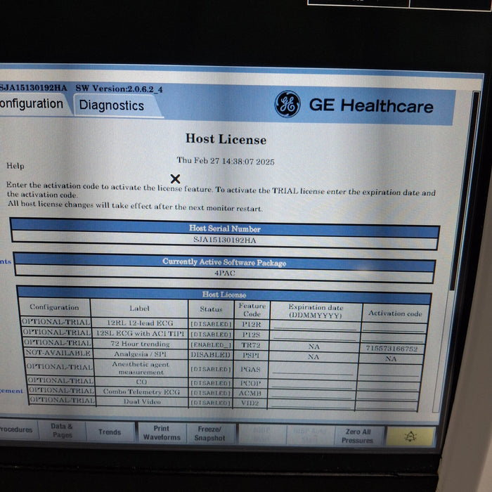 GE Healthcare GE Healthcare Carescape B450 Post Anesthesia Care Patient Monitor Patient Monitors reLink Medical