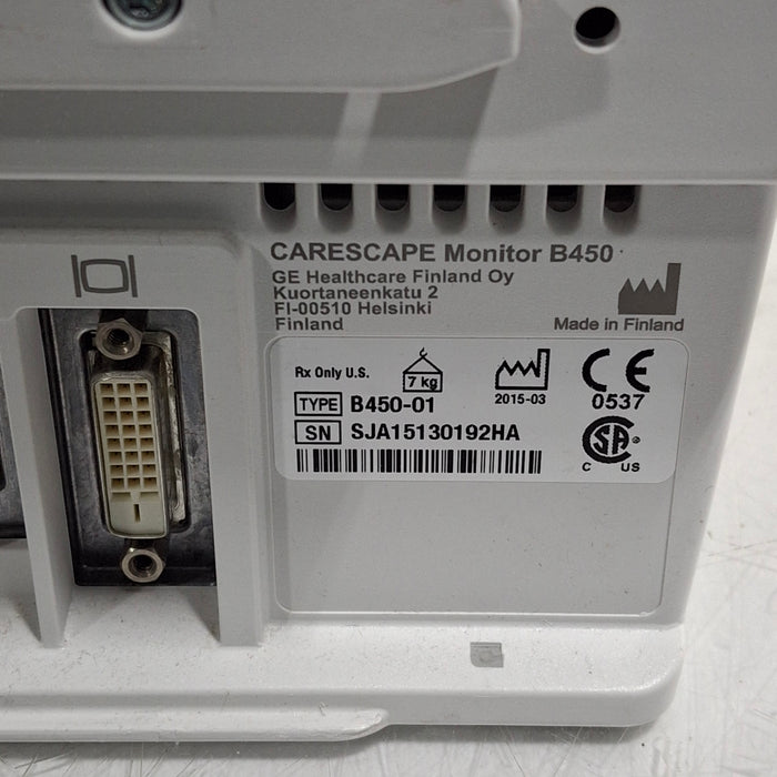 GE Healthcare GE Healthcare Carescape B450 Post Anesthesia Care Patient Monitor Patient Monitors reLink Medical