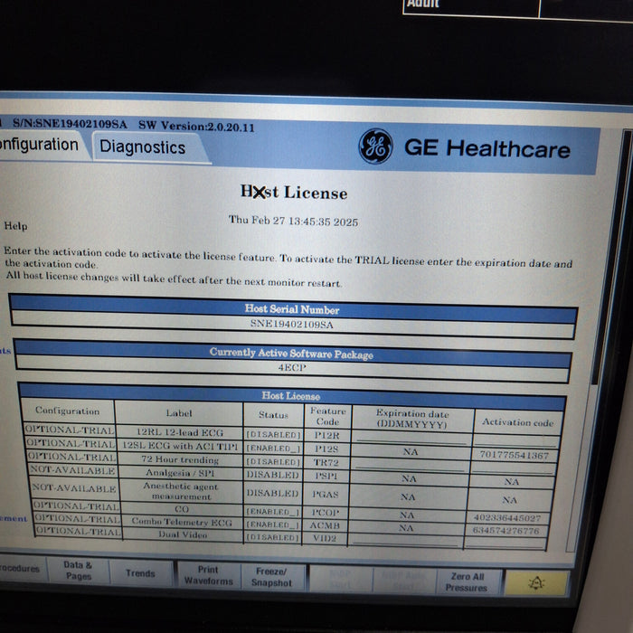 GE Healthcare GE Healthcare Carescape B450 Emergency Care Patient Monitor Patient Monitors reLink Medical