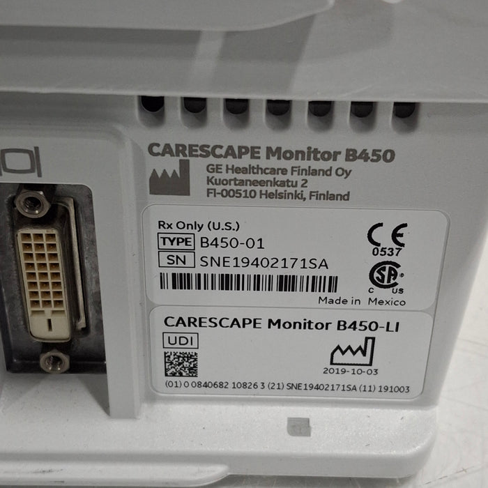 GE Healthcare GE Healthcare Carescape B450 Post Anesthesia Care Patient Monitor Patient Monitors reLink Medical