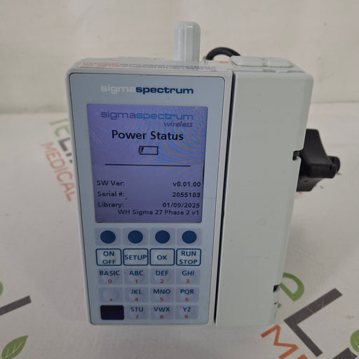 Baxter Baxter Sigma Spectrum 8.01.00 with B/G Battery Infusion Pump Infusion Pump reLink Medical