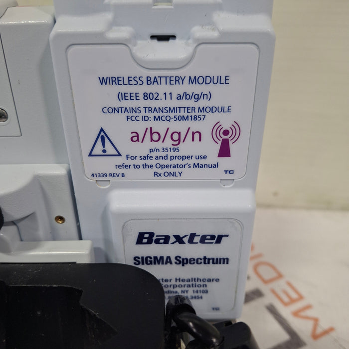 Baxter Baxter Sigma Spectrum 6.05.14 with A/B/G/N Battery Infusion Pump Infusion Pump reLink Medical