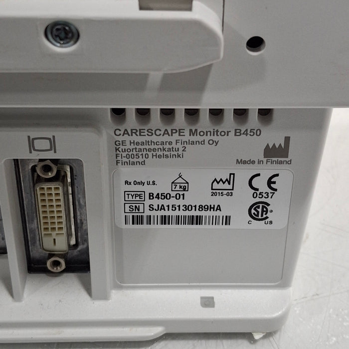 GE Healthcare GE Healthcare Carescape B450 Post Anesthesia Care Patient Monitor Patient Monitors reLink Medical