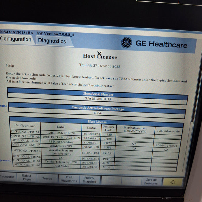 GE Healthcare GE Healthcare Carescape B450 Post Anesthesia Care Patient Monitor Patient Monitors reLink Medical