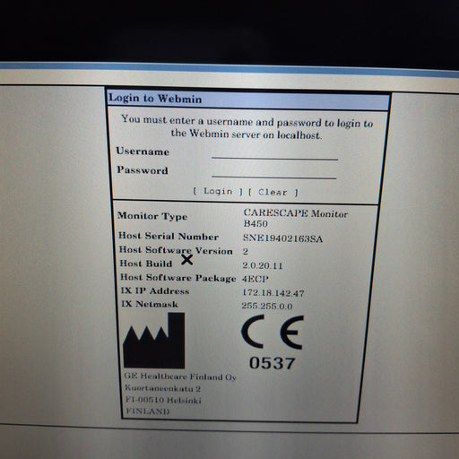 GE Healthcare GE Healthcare Carescape B450 Emergency Care Patient Monitor Patient Monitors reLink Medical