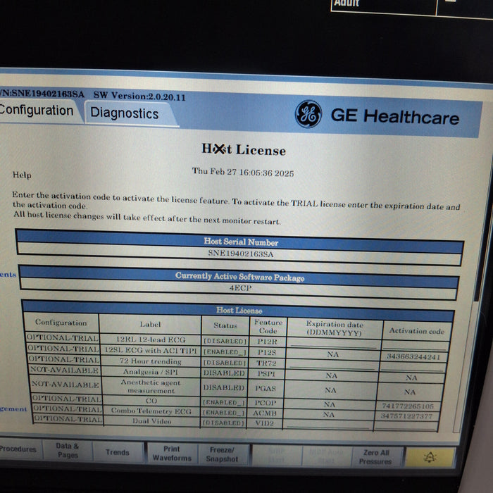 GE Healthcare GE Healthcare Carescape B450 Emergency Care Patient Monitor Patient Monitors reLink Medical