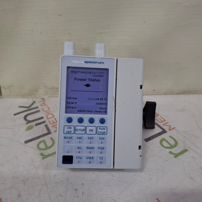 Baxter Baxter Sigma Spectrum 6.05.14 with A/B/G/N Battery Infusion Pump Infusion Pump reLink Medical