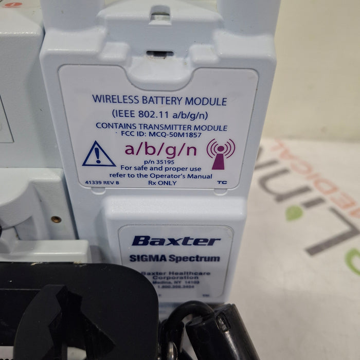 Baxter Baxter Sigma Spectrum 6.05.14 with A/B/G/N Battery Infusion Pump Infusion Pump reLink Medical