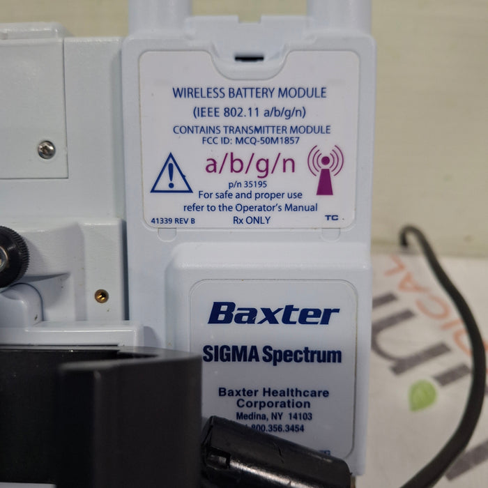 Baxter Baxter Sigma Spectrum 6.05.14 with A/B/G/N Battery Infusion Pump Infusion Pump reLink Medical