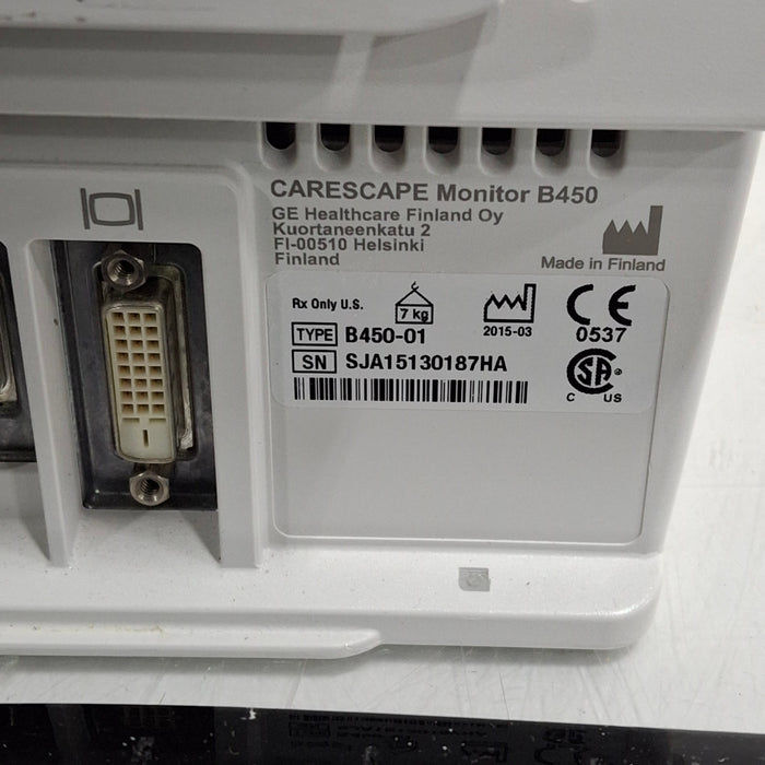 GE Healthcare GE Healthcare Carescape B450 Post Anesthesia Care Patient Monitor Patient Monitors reLink Medical