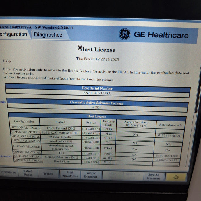 GE Healthcare GE Healthcare Carescape B450 Emergency Care Patient Monitor Patient Monitors reLink Medical