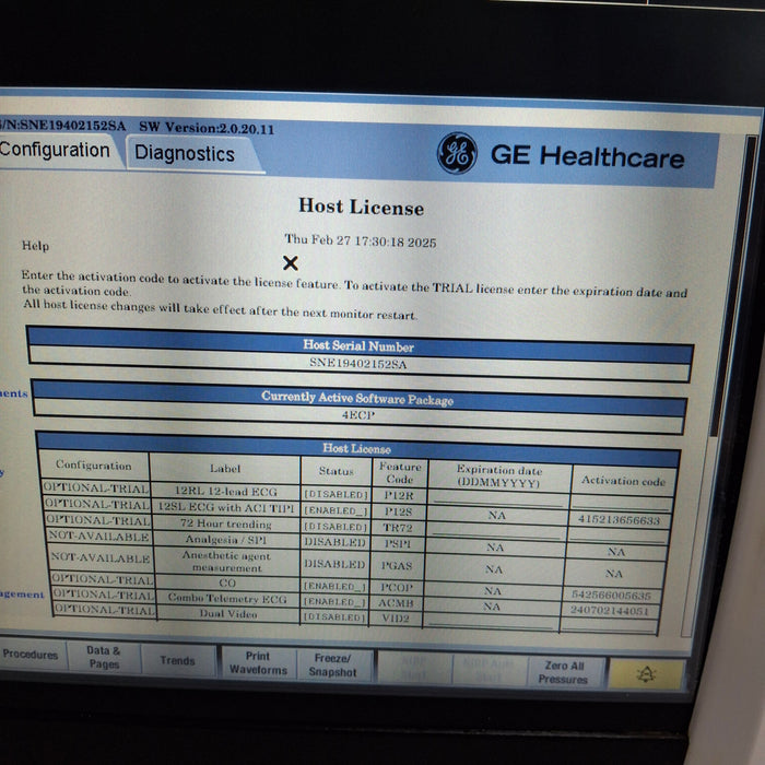 GE Healthcare GE Healthcare Carescape B450 Emergency Care Patient Monitor Patient Monitors reLink Medical