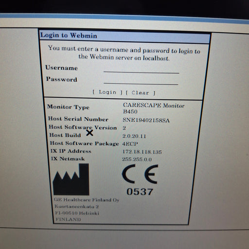 GE Healthcare GE Healthcare Carescape B450 Emergency Care Patient Monitor Patient Monitors reLink Medical