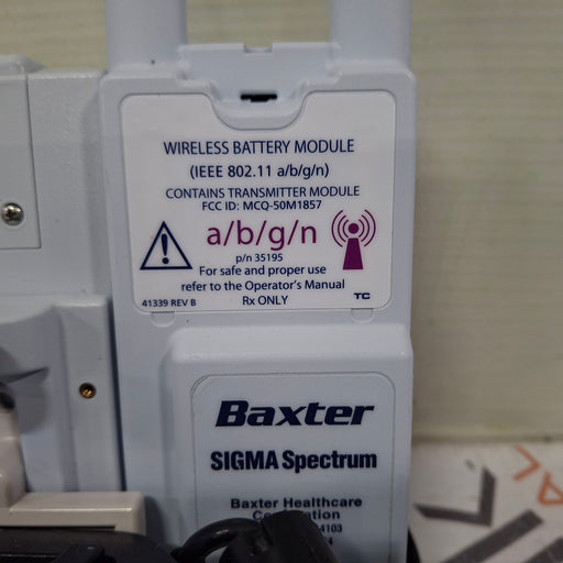 Baxter Baxter Sigma Spectrum 6.05.14 with A/B/G/N Battery Infusion Pump Infusion Pump reLink Medical