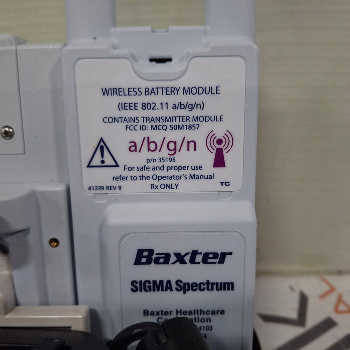 Baxter Baxter Sigma Spectrum 6.05.14 with A/B/G/N Battery Infusion Pump Infusion Pump reLink Medical