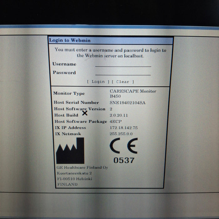 GE Healthcare GE Healthcare Carescape B450 Emergency Care Patient Monitor Patient Monitors reLink Medical