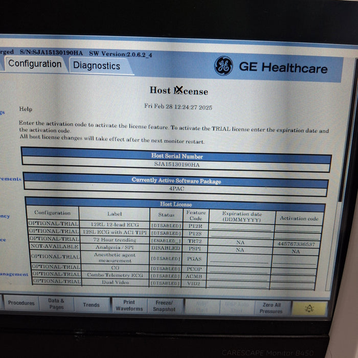 GE Healthcare GE Healthcare Carescape B450 Post Anesthesia Care Patient Monitor Patient Monitors reLink Medical