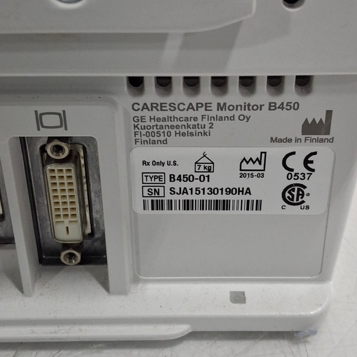 GE Healthcare GE Healthcare Carescape B450 Post Anesthesia Care Patient Monitor Patient Monitors reLink Medical