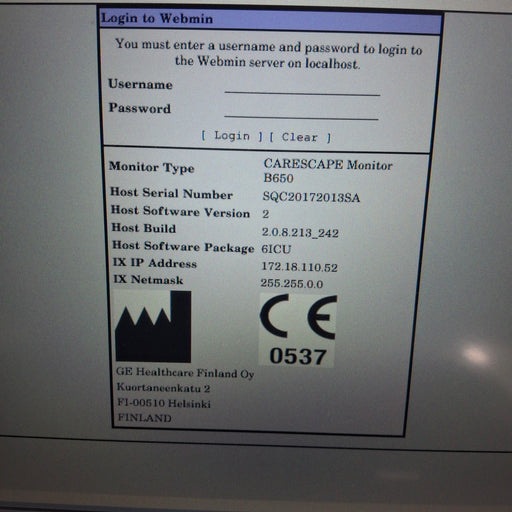 GE Healthcare GE Healthcare Carescape B650 Critical Care Patient Monitor Patient Monitors reLink Medical