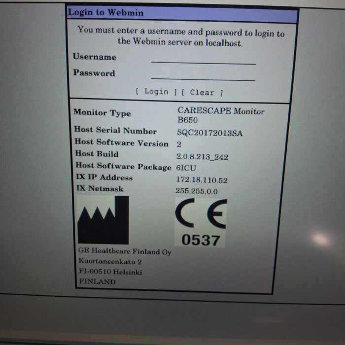 GE Healthcare GE Healthcare Carescape B650 Critical Care Patient Monitor Patient Monitors reLink Medical