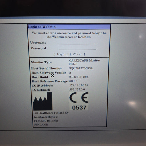 GE Healthcare GE Healthcare Carescape B650 Critical Care Patient Monitor Patient Monitors reLink Medical
