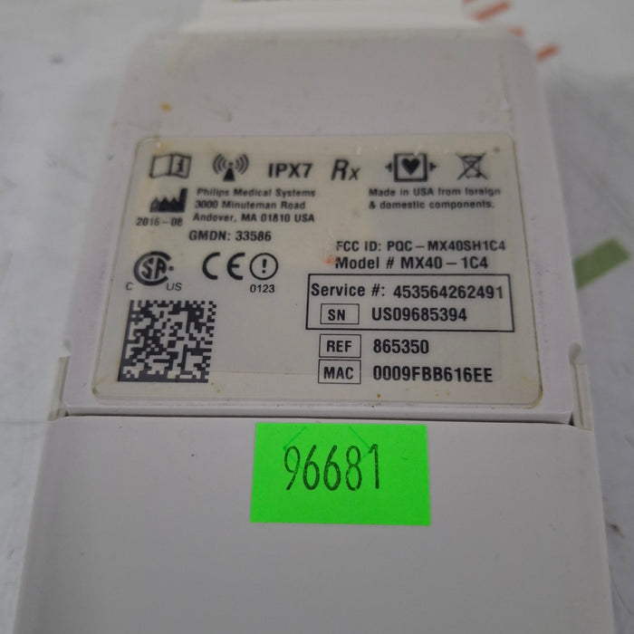 Philips Philips MX40 1.4 ECG 865350 Telemetry Transmitter Patient Monitors reLink Medical