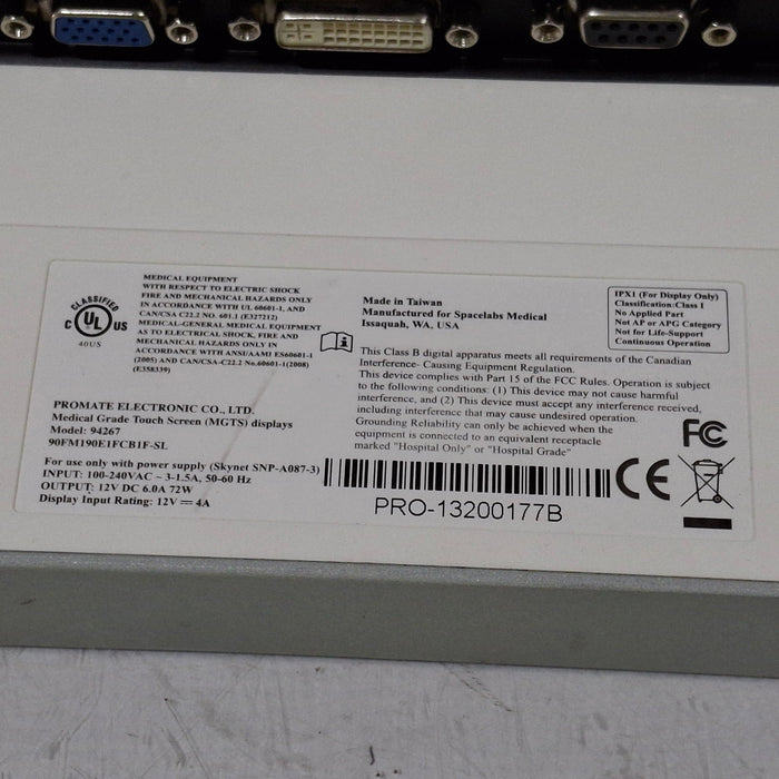 Spacelabs Healthcare 94267 Flat Panel Patient Monitor