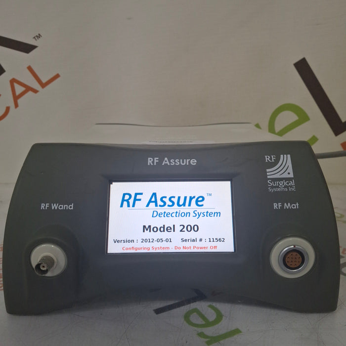 RF Surgical Systems Inc. RF Surgical Systems Inc. RF Assure 200X Detection System Console Surgical Equipment reLink Medical
