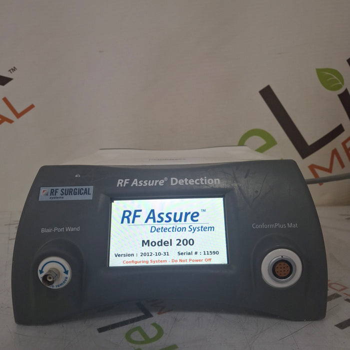 RF Surgical Systems Inc. RF Surgical Systems Inc. RF Assure 200X Detection System Console Surgical Equipment reLink Medical