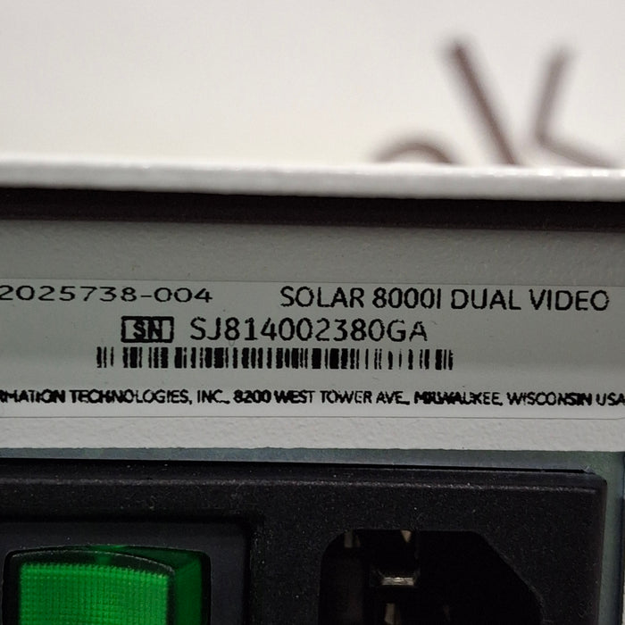 GE Healthcare GE Healthcare Solar 8000i Patient Monitor Patient Monitors reLink Medical