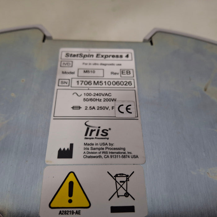 IRIS Medical IRIS Medical StatSpin Express 4 Bench Top Centrifuge Centrifuges reLink Medical