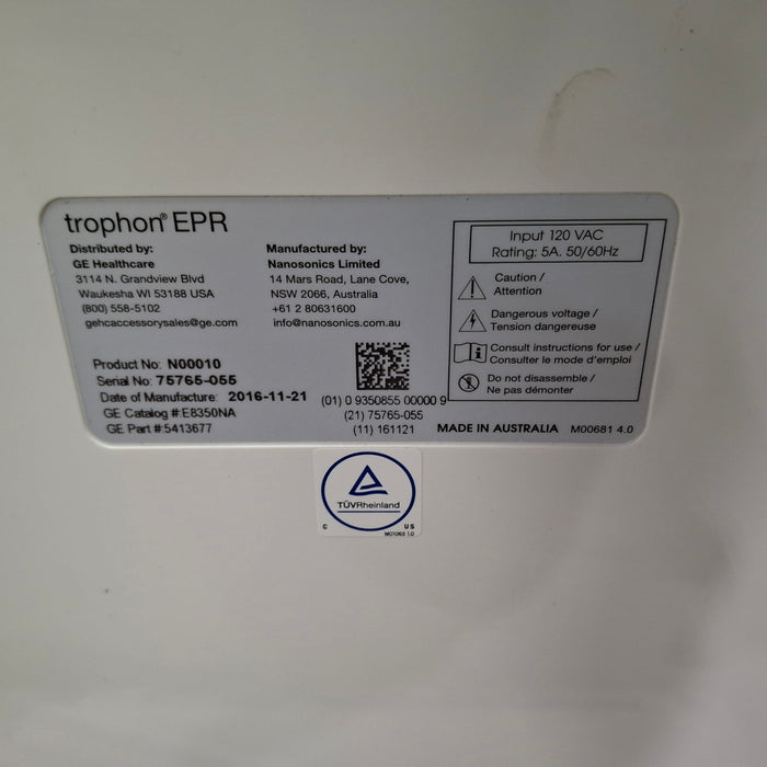 NanoSonics NanoSonics Trophon EPR High Level Disinfection Ultrasound reLink Medical