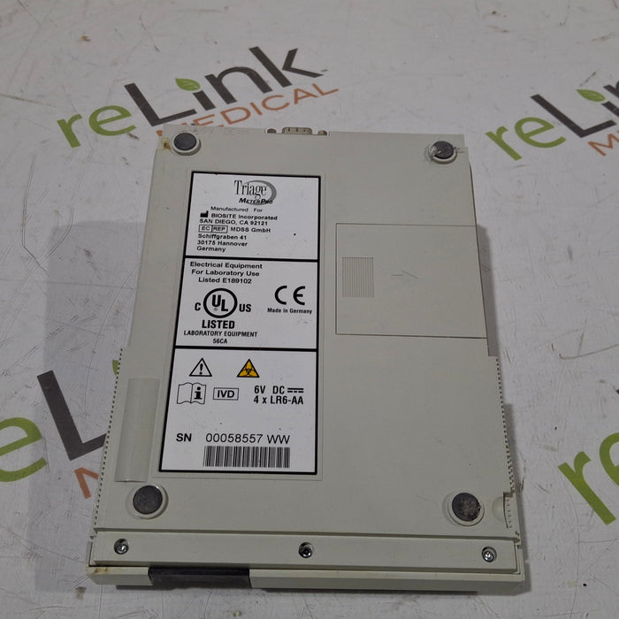 Biosite Inc. Biosite Inc. Triage MeterPro Rapid Testing Platform Research Lab reLink Medical