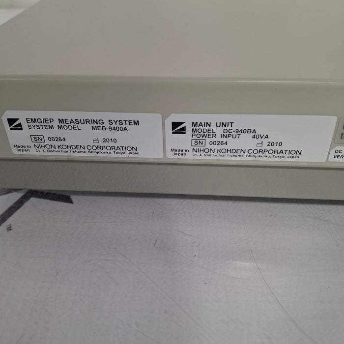 Nihon Kohden Nihon Kohden Neuropack MEB-9400A EMG Measuring System EEG EMG Sleep Systems reLink Medical
