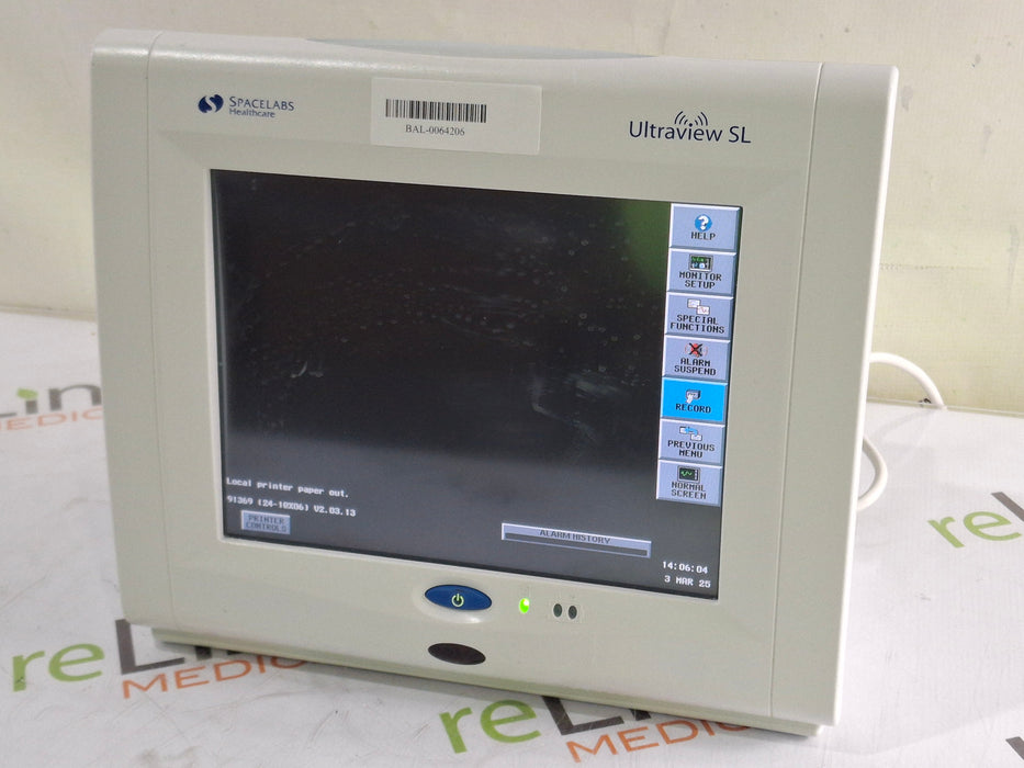 Spacelabs Healthcare Ultraview SL 91369 Monitor