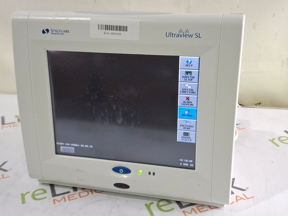 Spacelabs Healthcare Spacelabs Healthcare Ultraview SL 91369 Monitor Patient Monitors reLink Medical