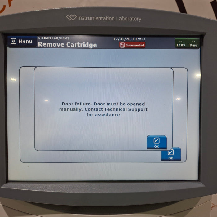 Instrumentation Laboratory Company Instrumentation Laboratory Company Gem Premier 4000 Blood Gas Analyzer Clinical Lab reLink Medical