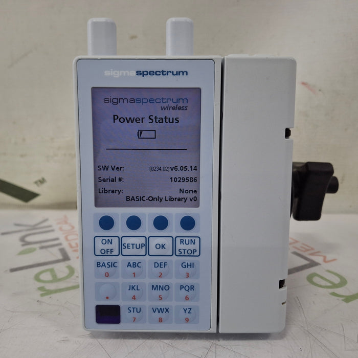 Baxter Baxter Sigma Spectrum 6.05.14 with A/B/G/N Battery Infusion Pump Infusion Pump reLink Medical