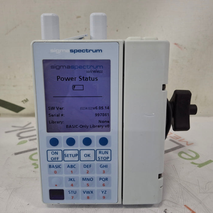 Baxter Baxter Sigma Spectrum 6.05.14 with A/B/G/N Battery Infusion Pump Infusion Pump reLink Medical