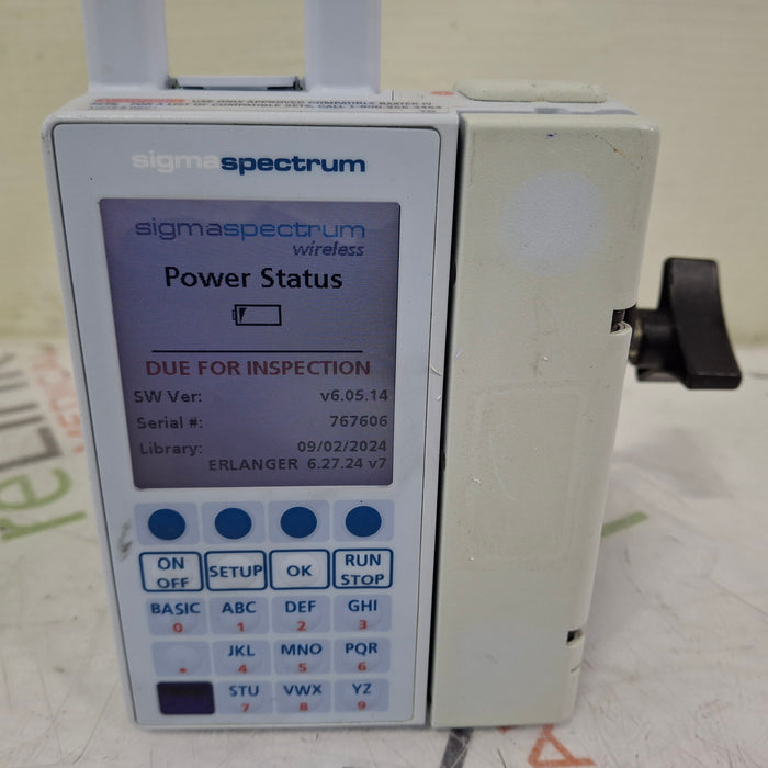 Baxter Baxter Sigma Spectrum 6.05.14 with A/B/G/N Battery Infusion Pump Infusion Pump reLink Medical