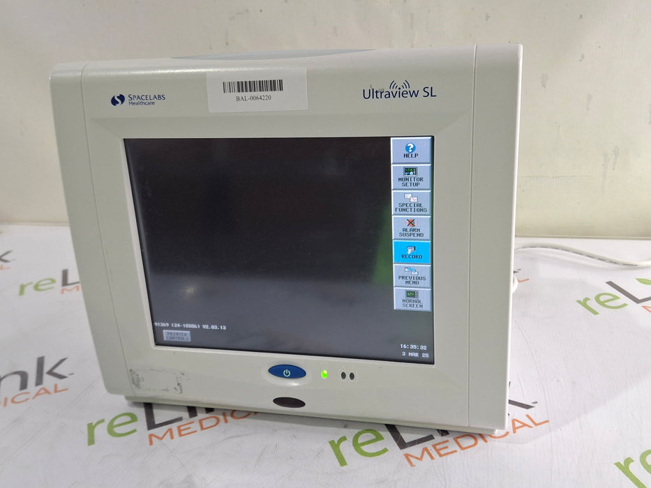 Spacelabs Healthcare Spacelabs Healthcare Ultraview SL 91369 Monitor Patient Monitors reLink Medical