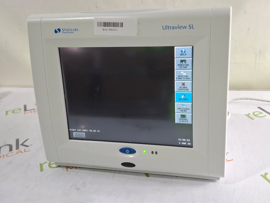 Spacelabs Healthcare Spacelabs Healthcare Ultraview SL 91369 Monitor Patient Monitors reLink Medical