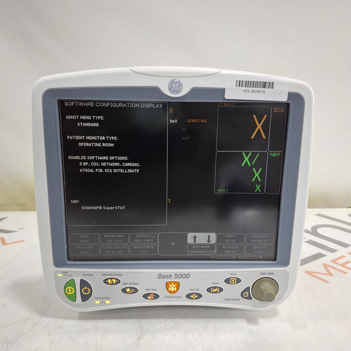 GE Healthcare GE Healthcare Dash 5000 - GE/Nellcor SpO2 Patient Monitor Patient Monitors reLink Medical