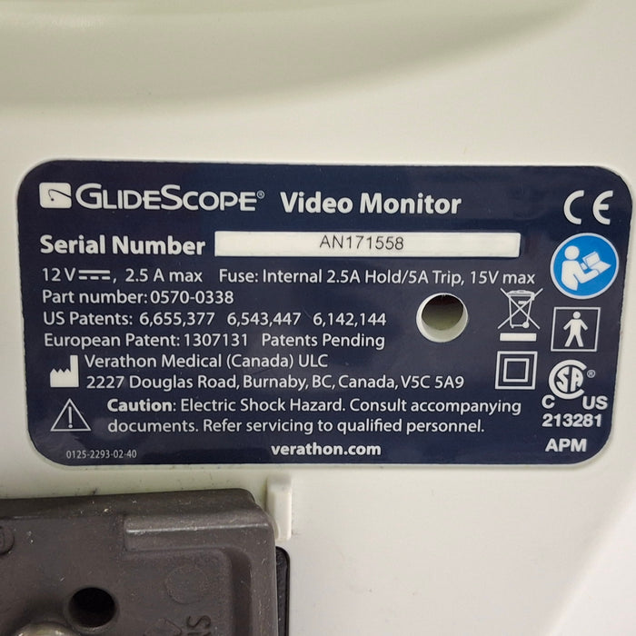 Verathon Medical, Inc Glidescope Video Laryngoscope
