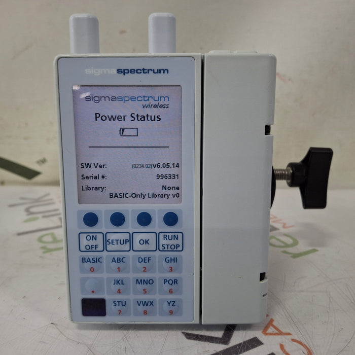 Baxter Baxter Sigma Spectrum 6.05.14 with A/B/G/N Battery Infusion Pump Infusion Pump reLink Medical