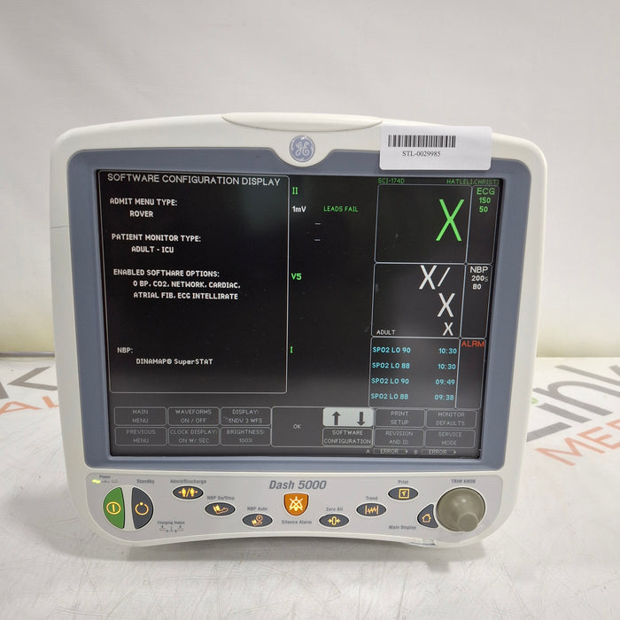 GE Healthcare GE Healthcare Dash 5000 - GE/Nellcor SpO2 Patient Monitor Patient Monitors reLink Medical
