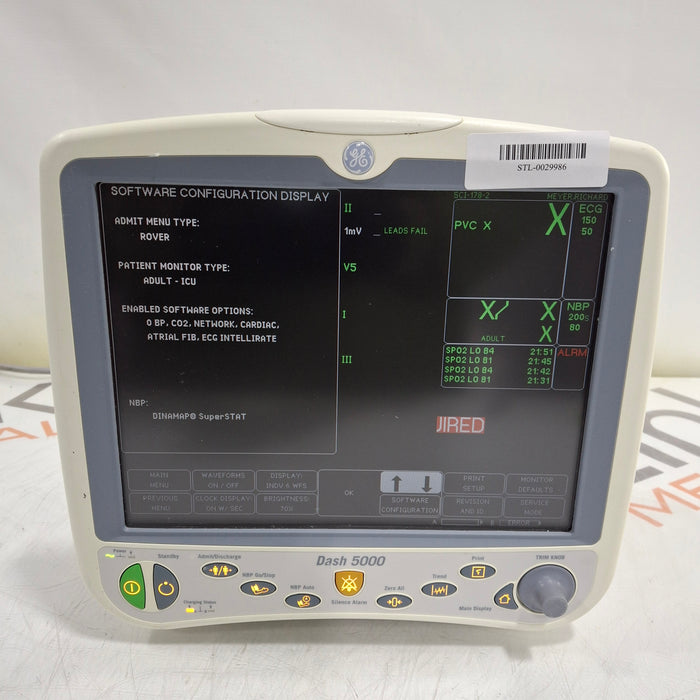 GE Healthcare GE Healthcare Dash 5000 - GE/Nellcor SpO2 Patient Monitor Patient Monitors reLink Medical