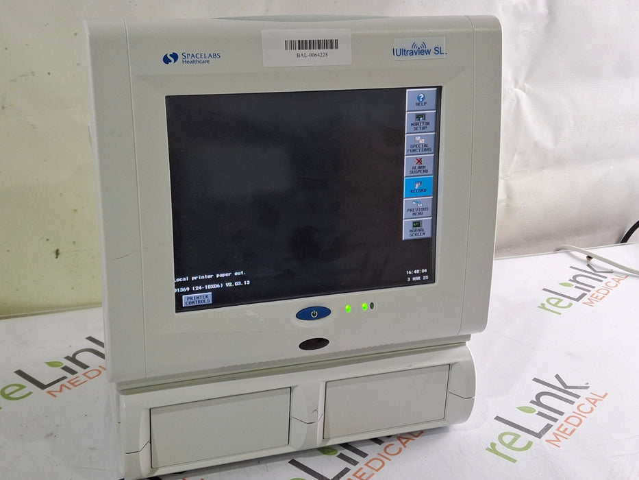 Spacelabs Healthcare Spacelabs Healthcare Ultraview SL 91369 Monitor Patient Monitors reLink Medical