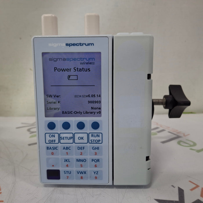 Baxter Baxter Sigma Spectrum 6.05.14 with A/B/G/N Battery Infusion Pump Infusion Pump reLink Medical