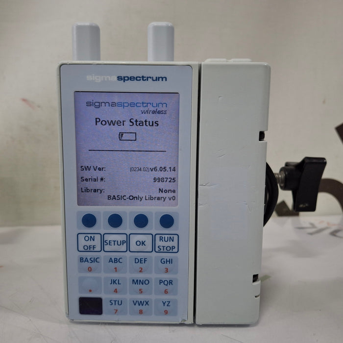 Baxter Baxter Sigma Spectrum 6.05.14 with A/B/G/N Battery Infusion Pump Infusion Pump reLink Medical